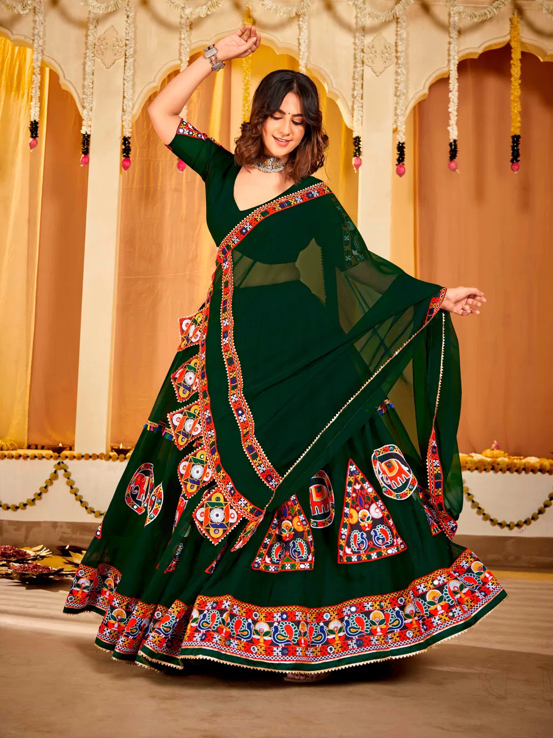 Navratri Special Georgette Lehenga Choli By Nsf  Online Wholesale